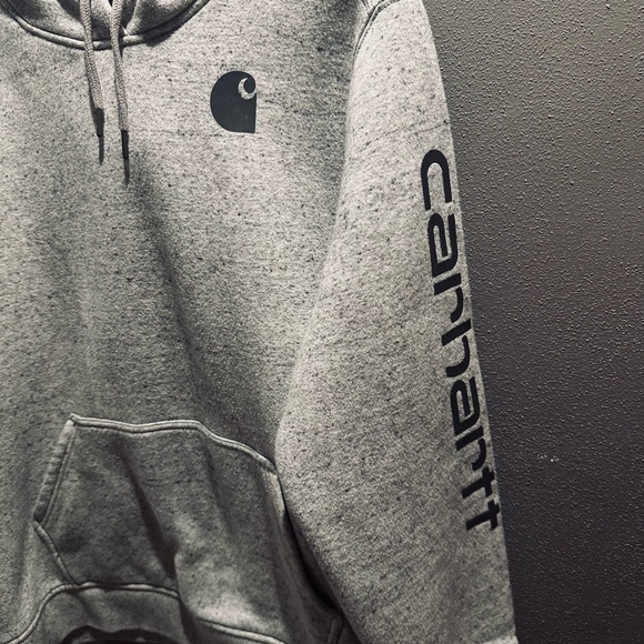 Carhartt Relaxed Fit Women's Grey Hoodie - Size 2XL - Picture 2 of 5